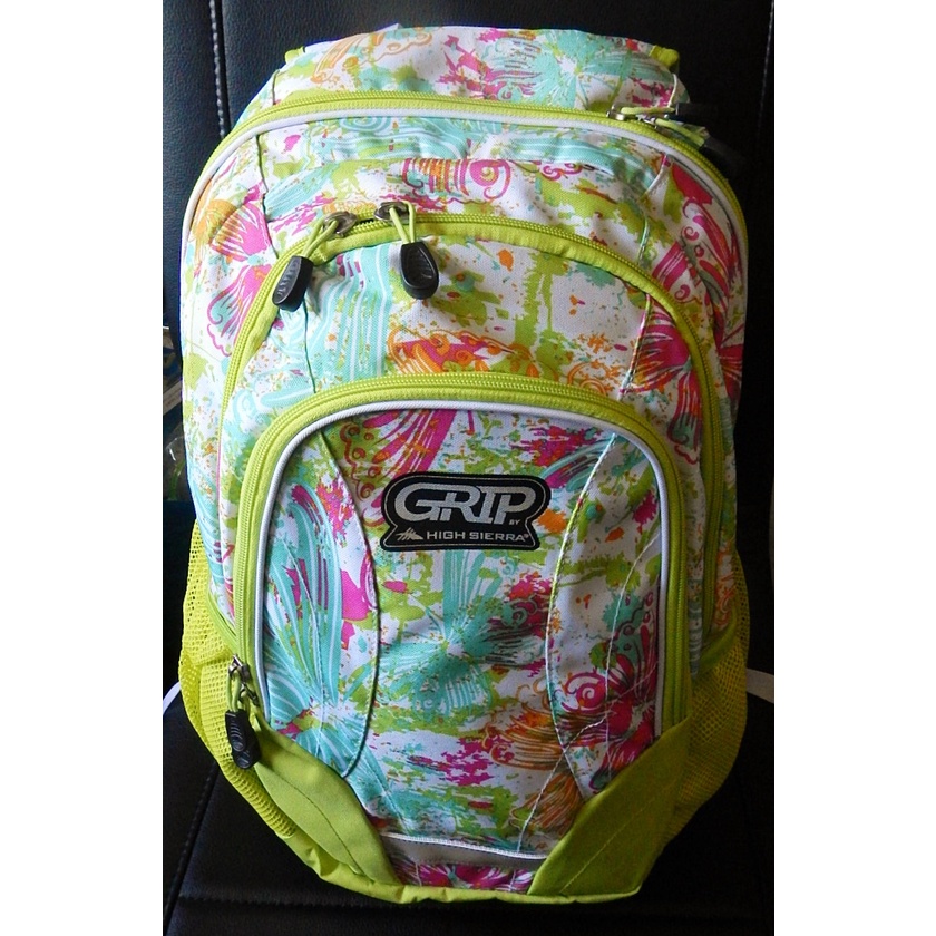 Grip High Sierra Backpack Darcy Flutter Dance Chartreuse White 59167 ...
