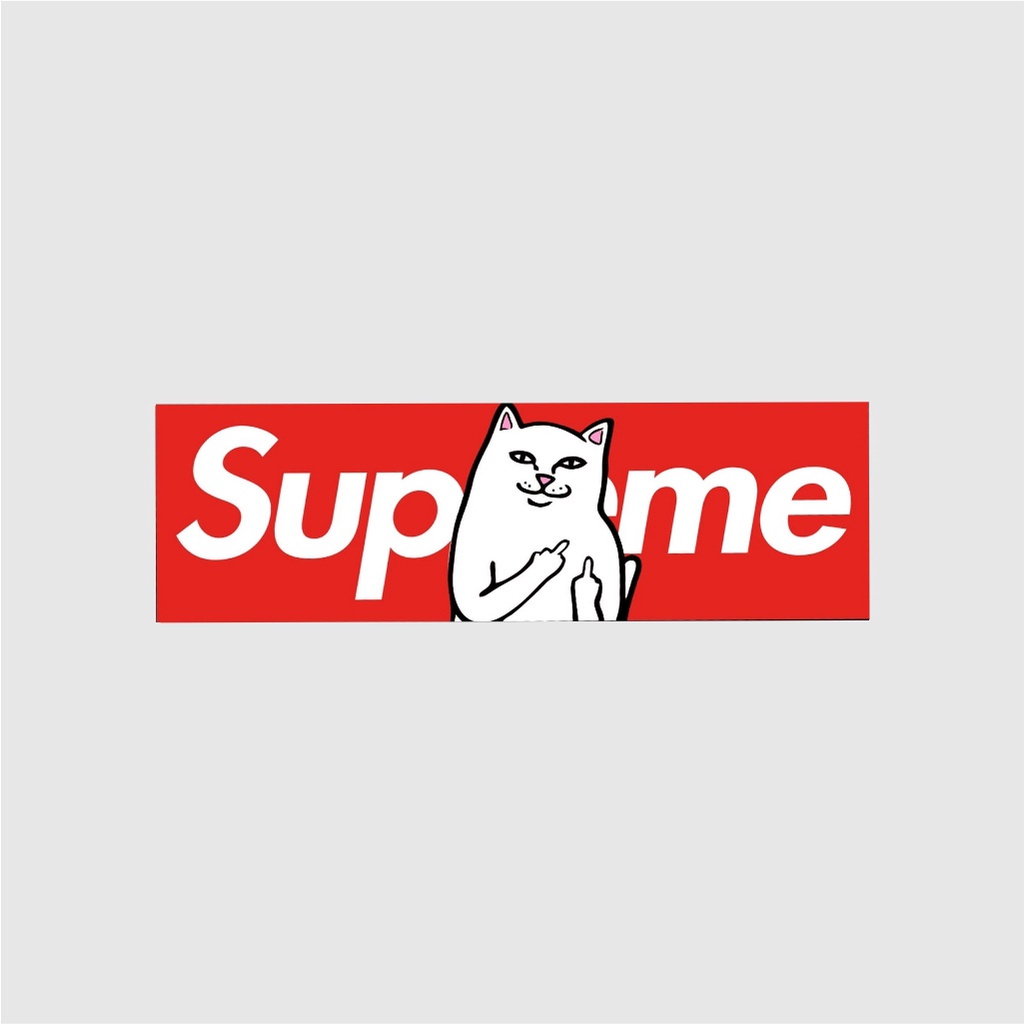 Sticker Paste Supreme x Rip N Dip Shopee Philippines