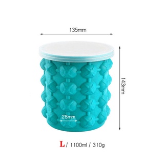 Silicone Ice Bucket , Space Saving New 3D Ice Cubes Maker Bucket(2