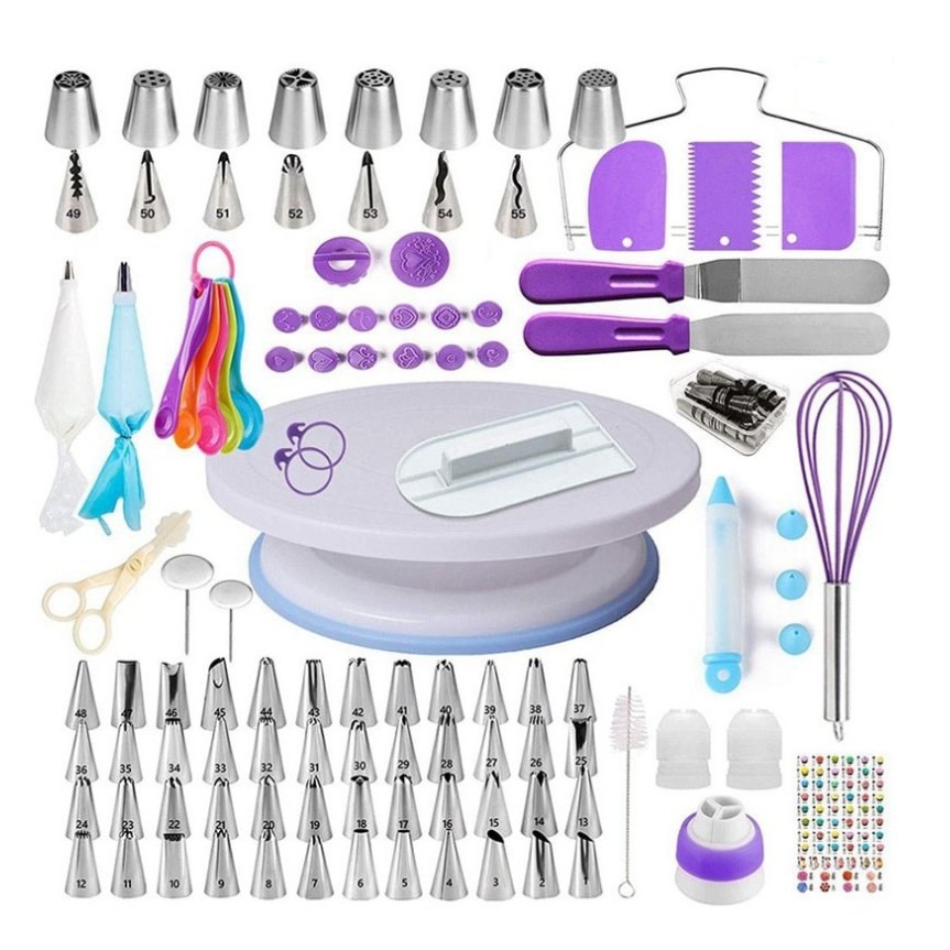 83 / 52 / 63 / 137 Pieces/set Cake Decorating Tools Turntable Piping ...