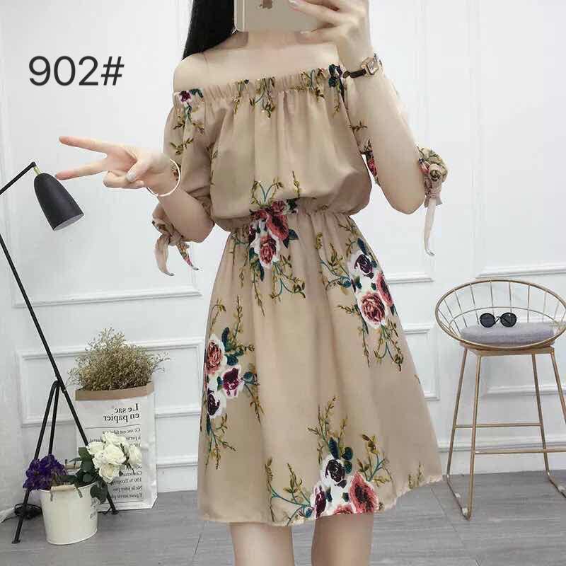 Off shoulder hot sale dress shopee