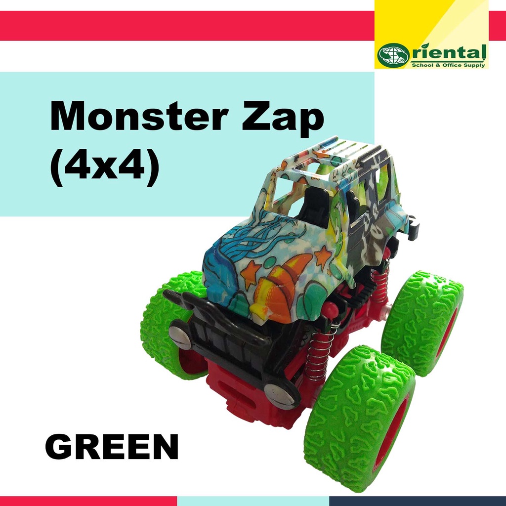 Monster Truck Toy Car with Big Wheels Vehicle Transport Mobile