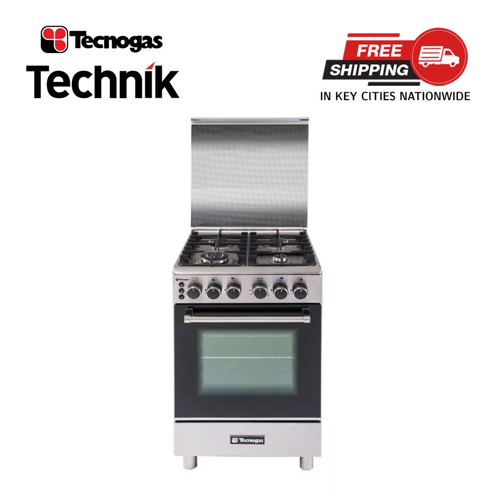 Tecnogas 60 cm 4 Gas Burners Cooking Range with Rotisserie TFG6040CRVSSC Stainless Steel Shopee Philippines