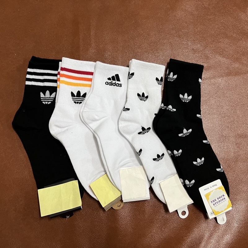 Korean Socks Adidas Leaf Socks Iconic Socks Shopee Philippines