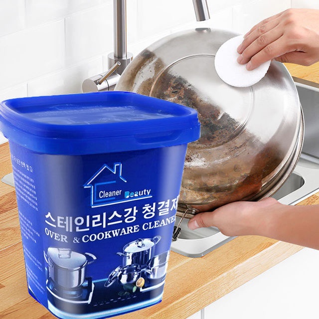 Original Kitchenware Cleaner Stainless Steel Cookware Cleaning Paste  Powerful Kitchen Cleaner lg$