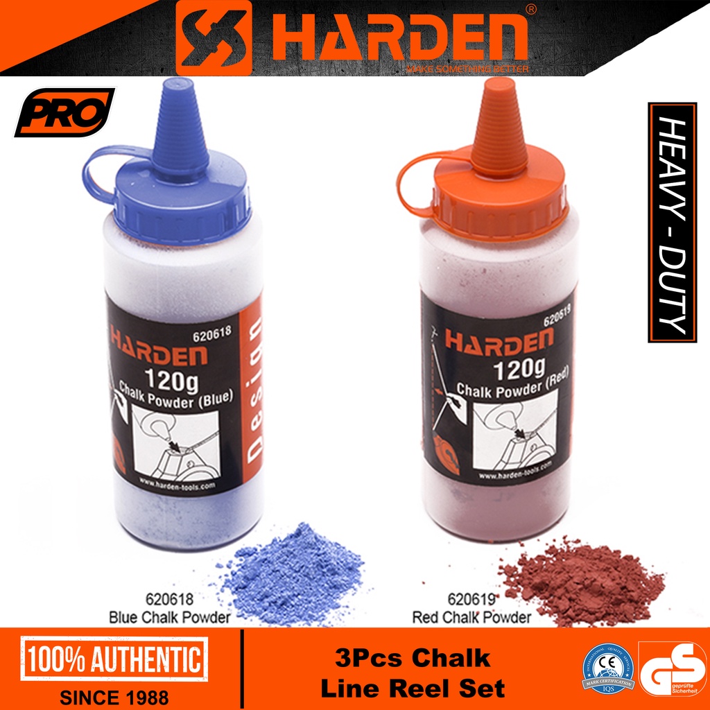 Harden Red, Blue Chalk Line Powder 120g Shopee Philippines