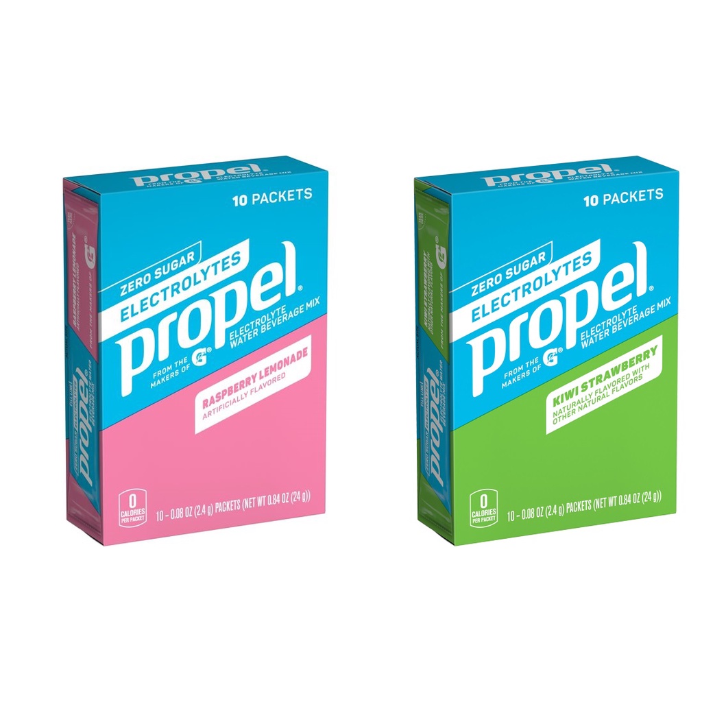 Propel Electrolyte Water Sugar Free Beverage Mix (10 sachet) Shopee