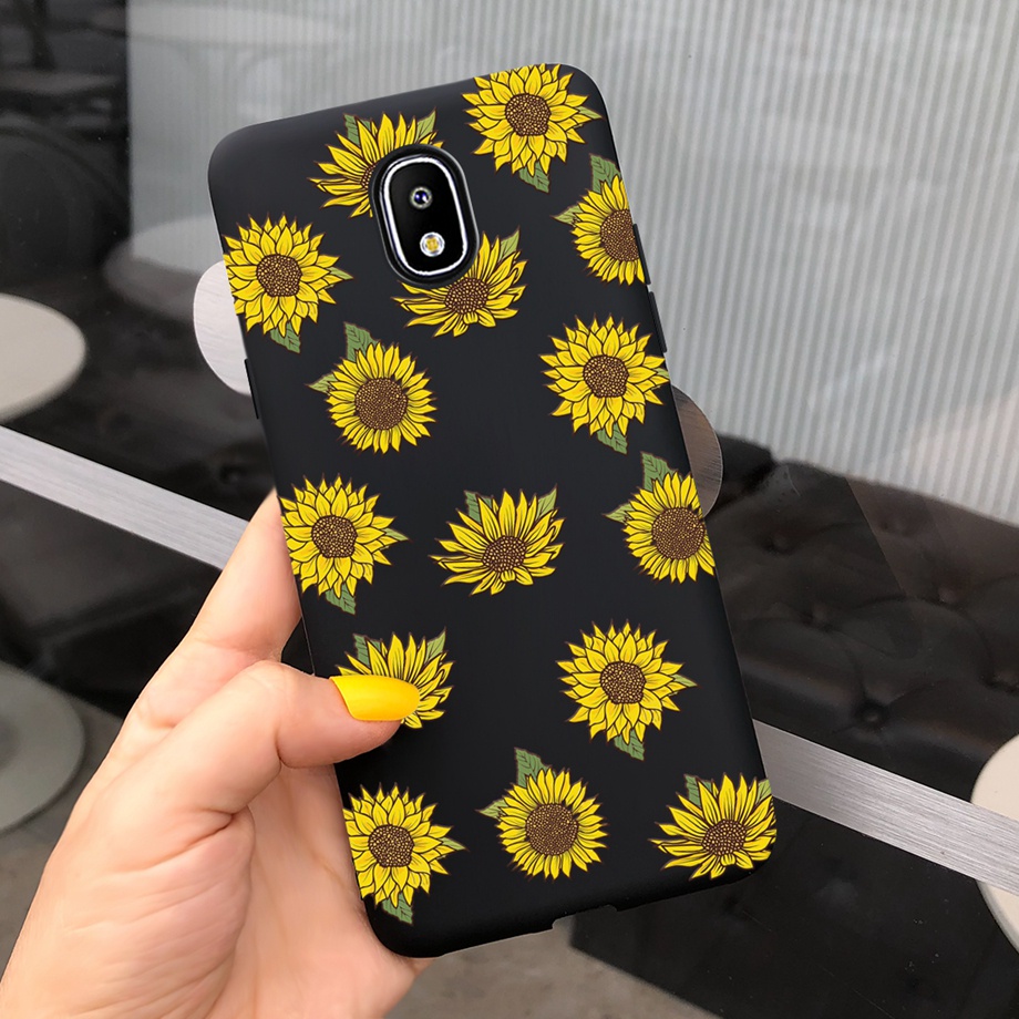 Samsung Galaxy J3 J5 J7 Pro 2017 Butterfly Flowers Matte Phone Case Soft  for Samsung J330F J530F J730F Back Cover