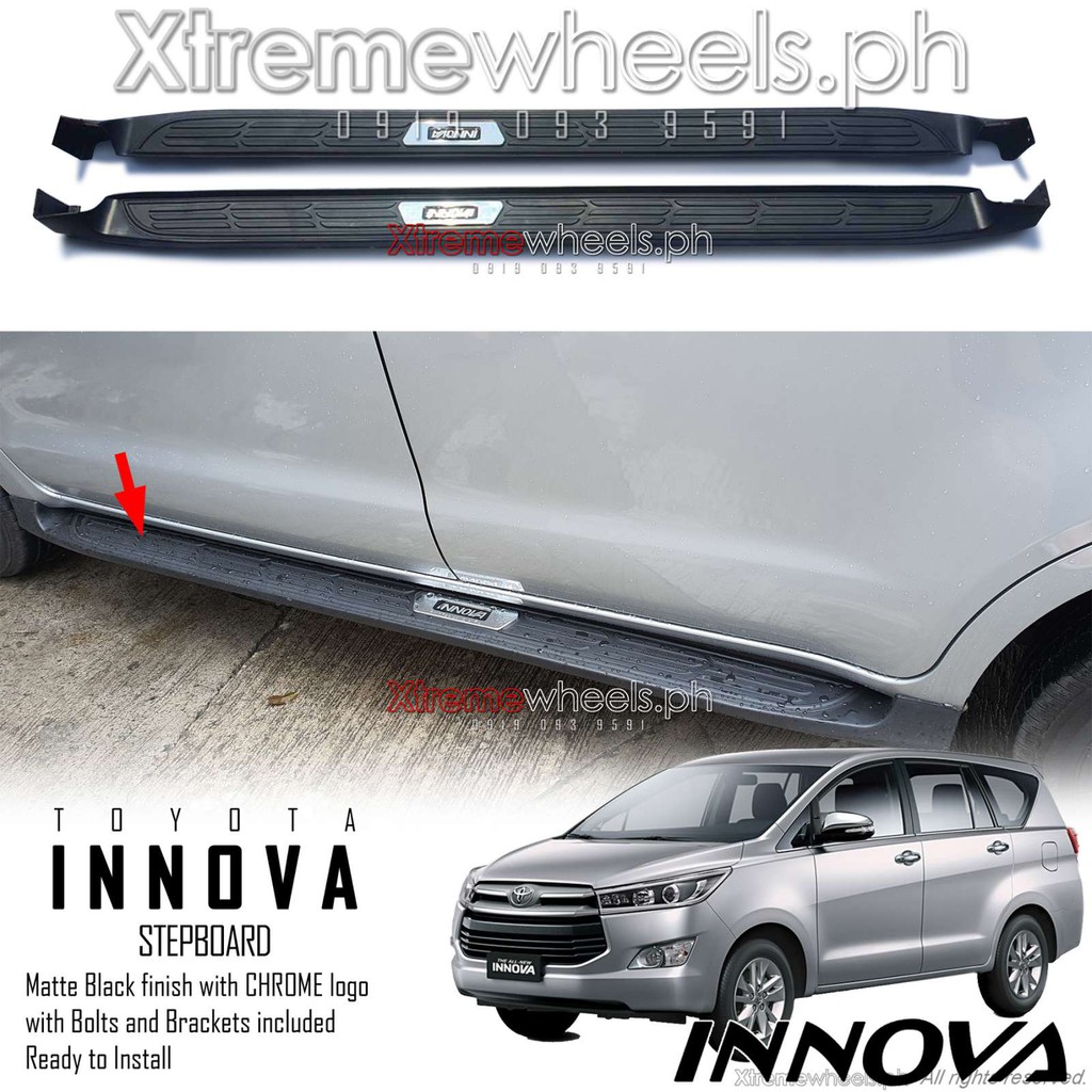 Toyota Innova J E G 2016 -2024 OEM Black Step board / Stepboard ...