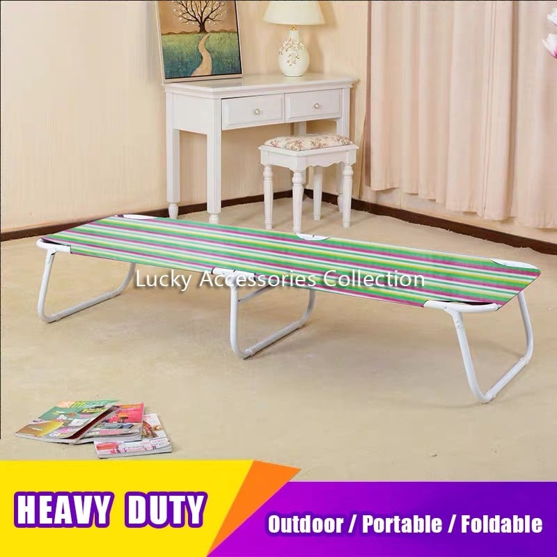 Folding Bed Nylon Stripe Design & FOLDING BED HEAVY DUTY NYLON ROUND