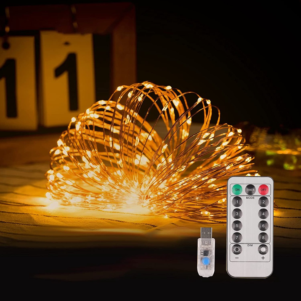 10 meters 100 LED fairy lights Christmas decoration lights USB power ...