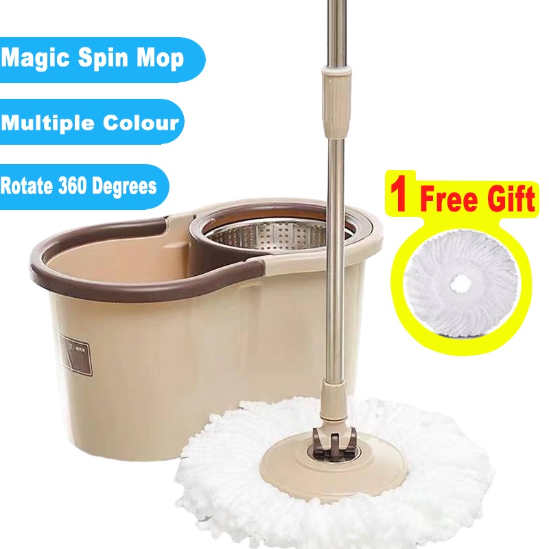 Magic Spin Mop With Spinner And Bucket Tornado Mop 360 Easy Microfiber