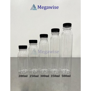 6/8/10pcs 200ML 100ml 50ml Plastic Bottles Simple Milk Tea Bottles