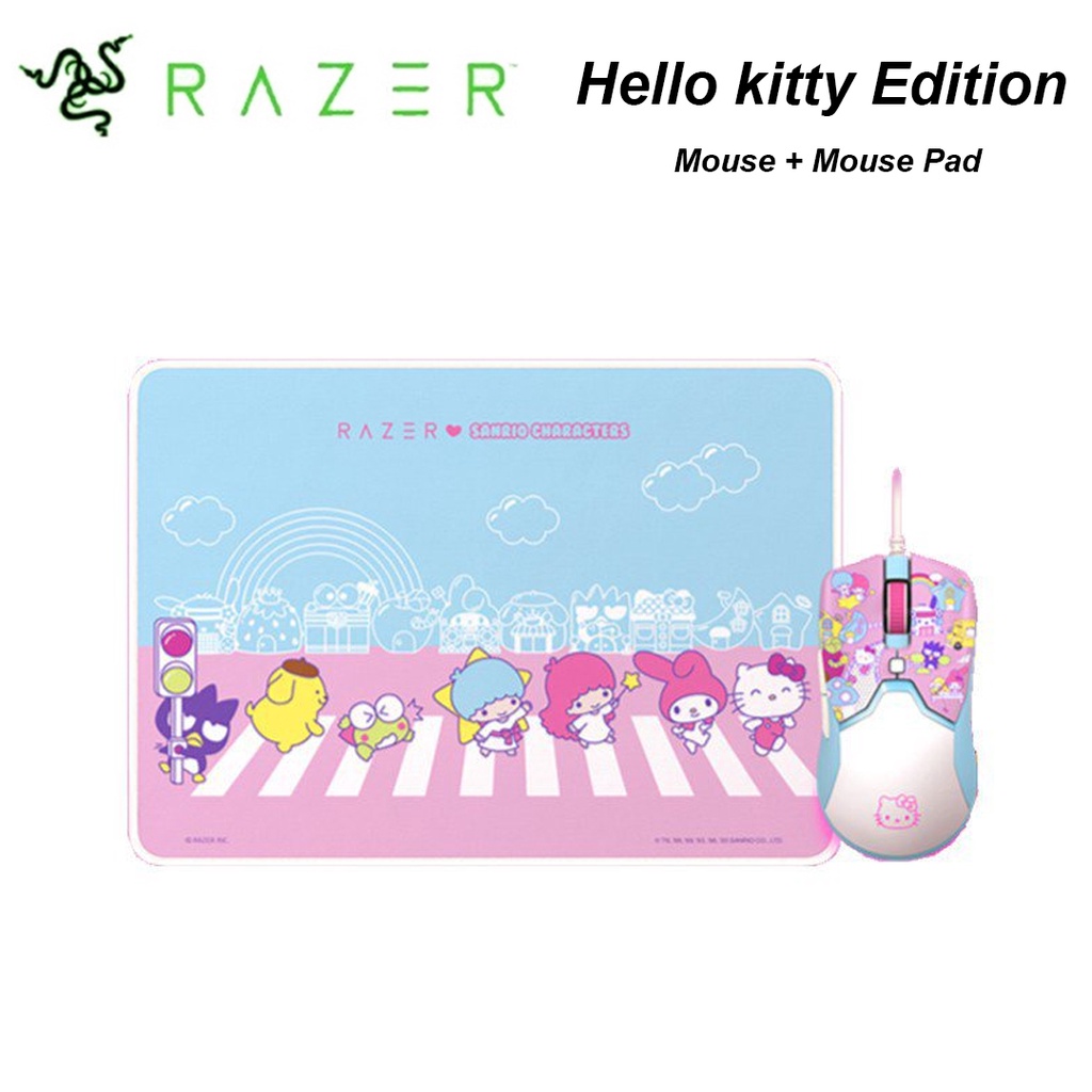 Original Razer Hello Kitty Limited Edition Gaming Mouse and Mouse Pad ...