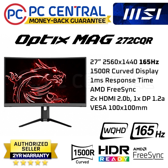 Msi Optix Mag 272cqr 27