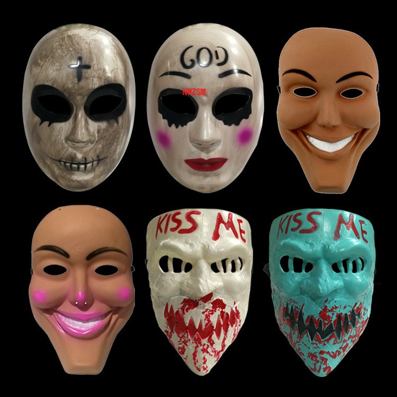 Hot New The Purge Mask God Cross Scary Halloween Masks Cosplay Party ...