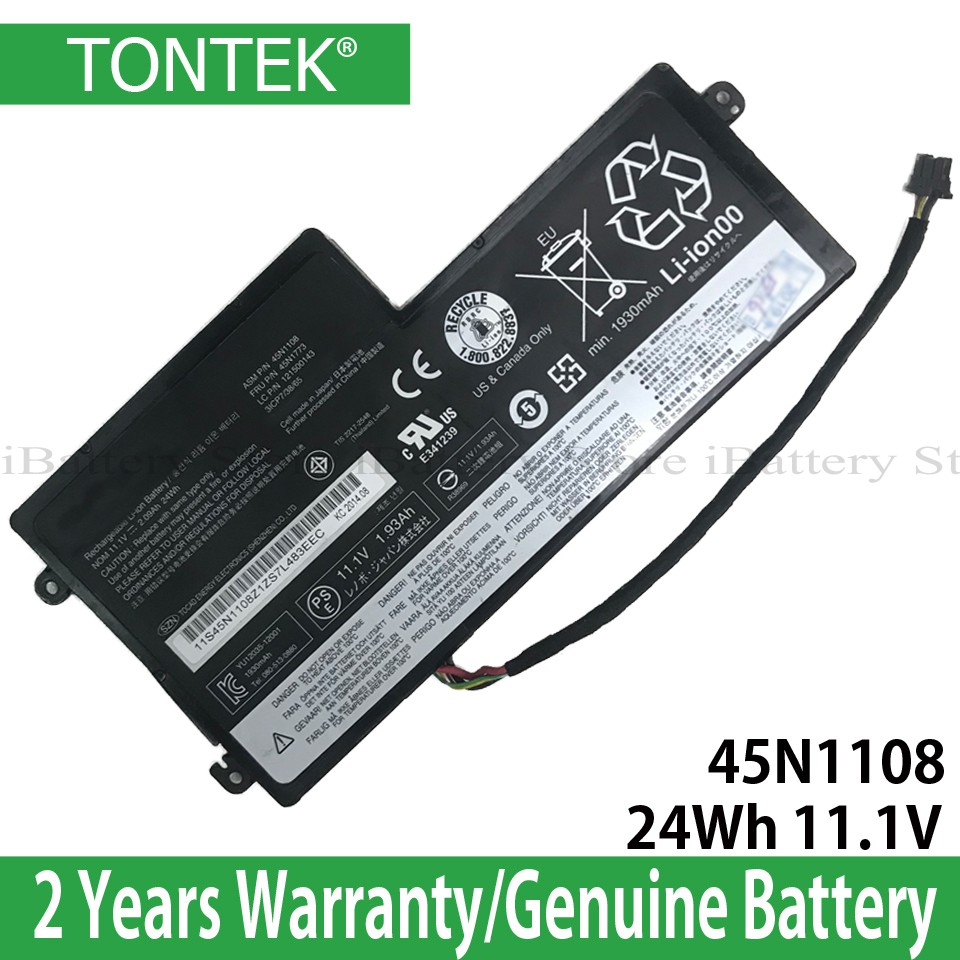 Genuine 45N1108 Battery For Lenovo ThinkPad T440 T440S T450 T450S X240 ...