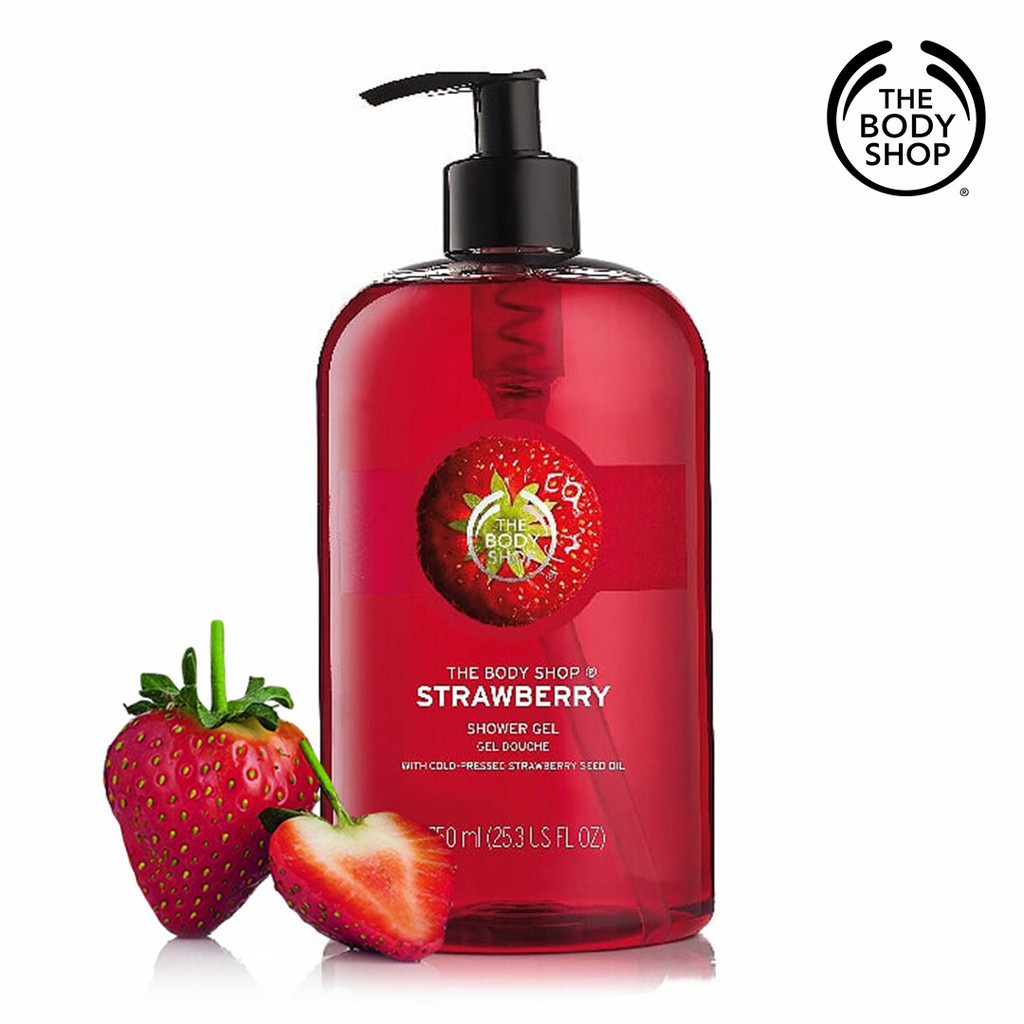 【high quality】 The Body Shop Strawberry Shower Gel (750ml) Shopee