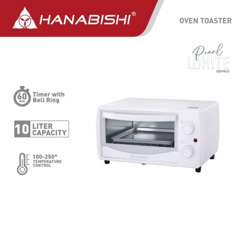 Hanabishi Oven Toaster White / Aesthetic Design 10 liters HO10WHT