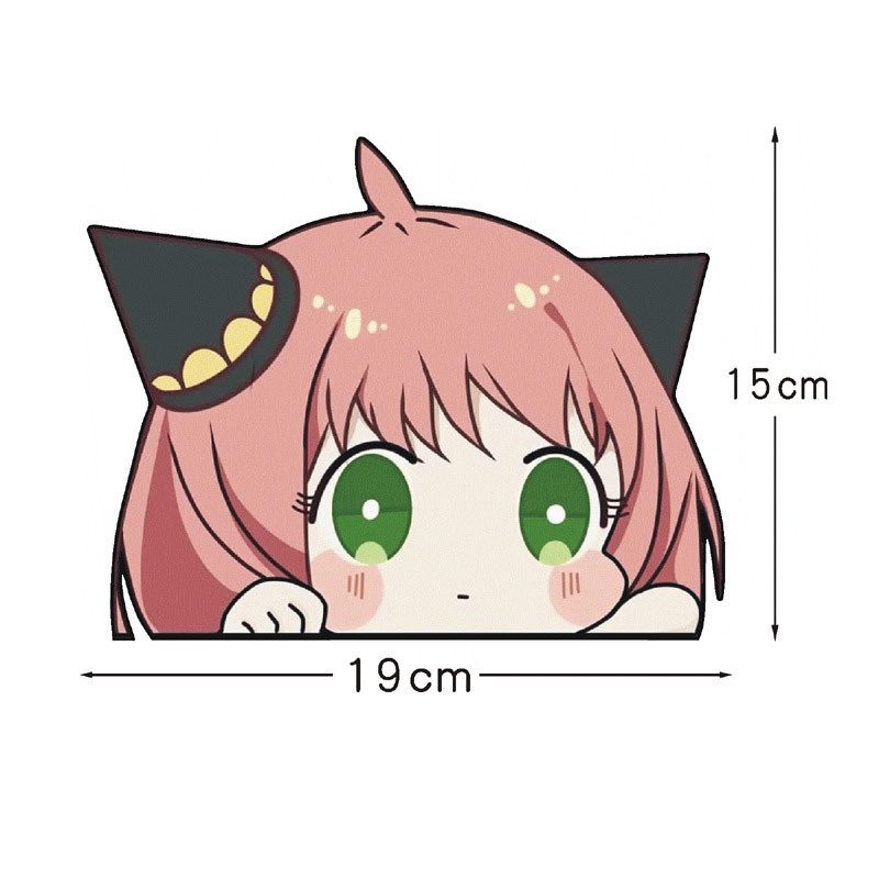 Anime SPYxFAMILY Anya Sticker Big waterproof funny car bike Motorcycles ...
