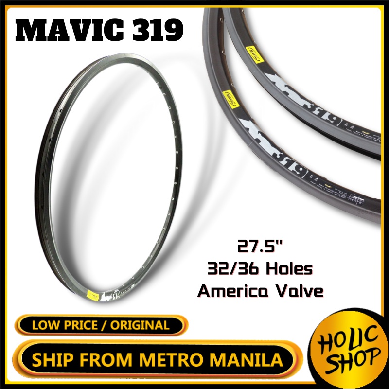 MAVIC 319 1pc Rims 27.5 32/36 Holes America Valve MTB Rim Bike Wheel ...
