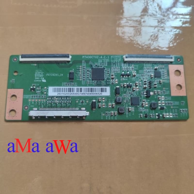 Tcon Tcon T con Ticon Tikon board logic panel led tv polytron PLD ...