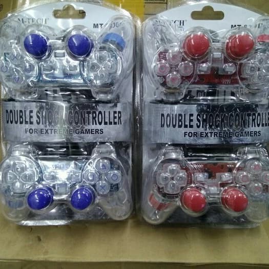 Stick Gamepad Dual Controller Joystick Double Vibrating Transparent M ...