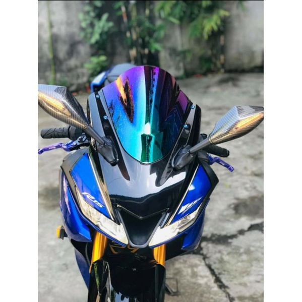 Yamaha R15 V3 Double Bubble Wind Screen Windshield ABS Material ...