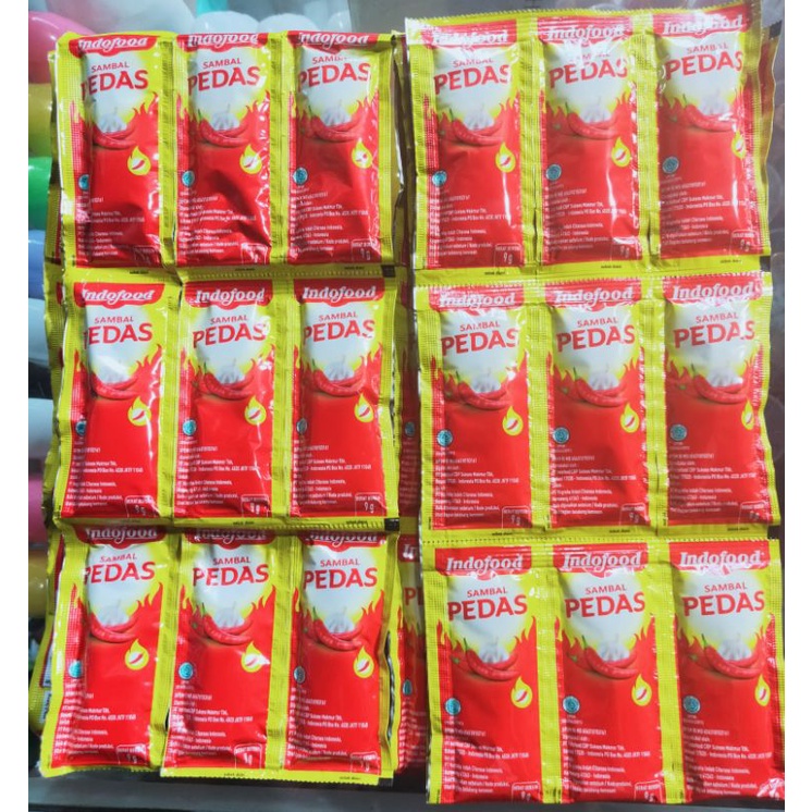 Indofood Sachet 9gr Spicy Sambal Sauce Contains 36 Sachets Shopee