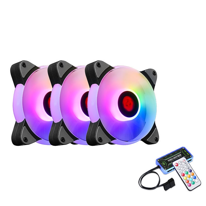 Play Jia UFO chassis fan RGB dual aperture god light synchronization ...