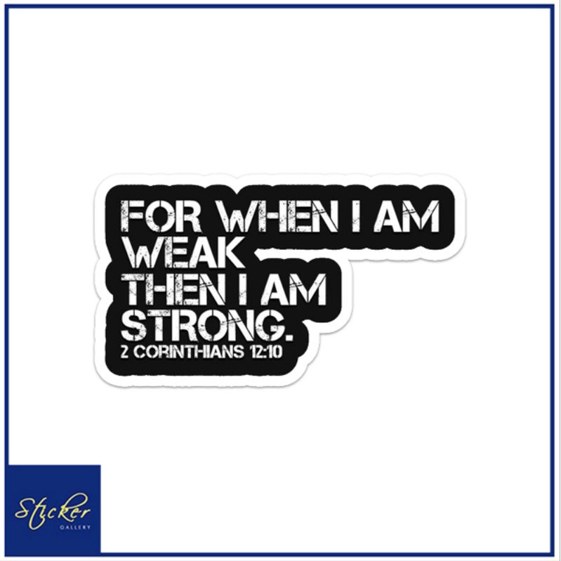 BIBLE VERSE Waterproof Vinyl Sticker | Shopee Philippines
