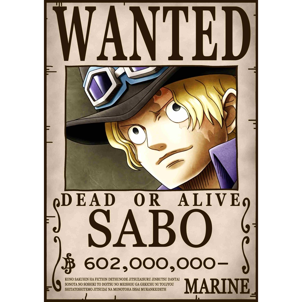 One Piece Collectible Wanted Poster (5pcs per 85 pesos) | Shopee ...