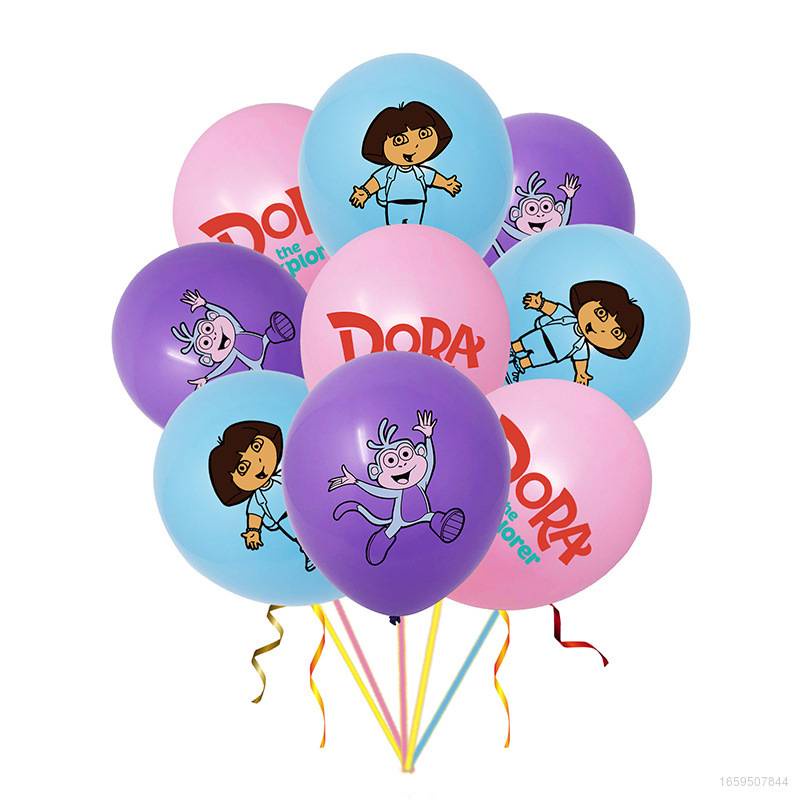 Hobby Dora The Explorer Theme Kids Cartoon 12 Inch Latex Balloon ...