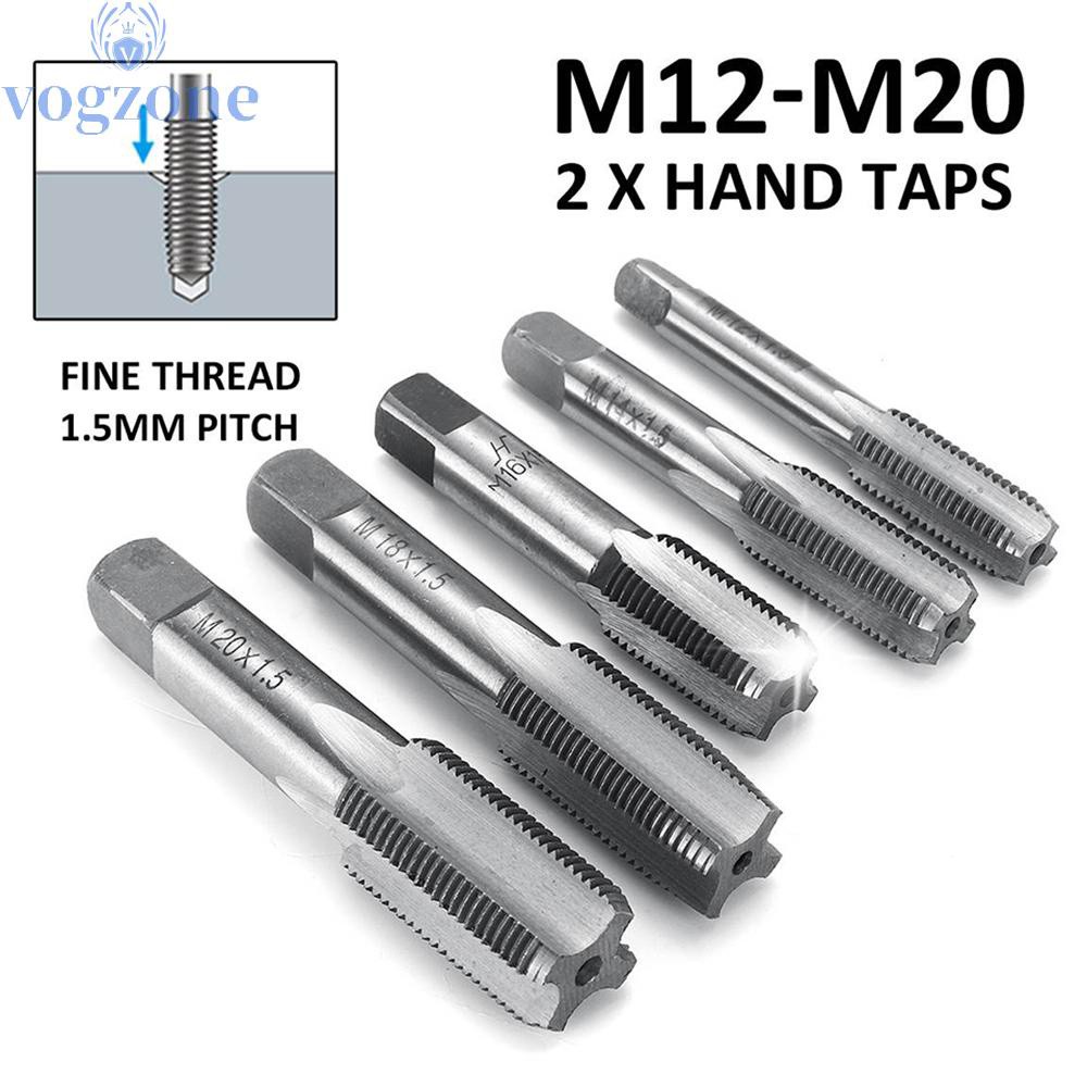 1 Pair Of M12 / M14 / M16/ M18 / M20 Straight Groove Fine Thread Metric ...