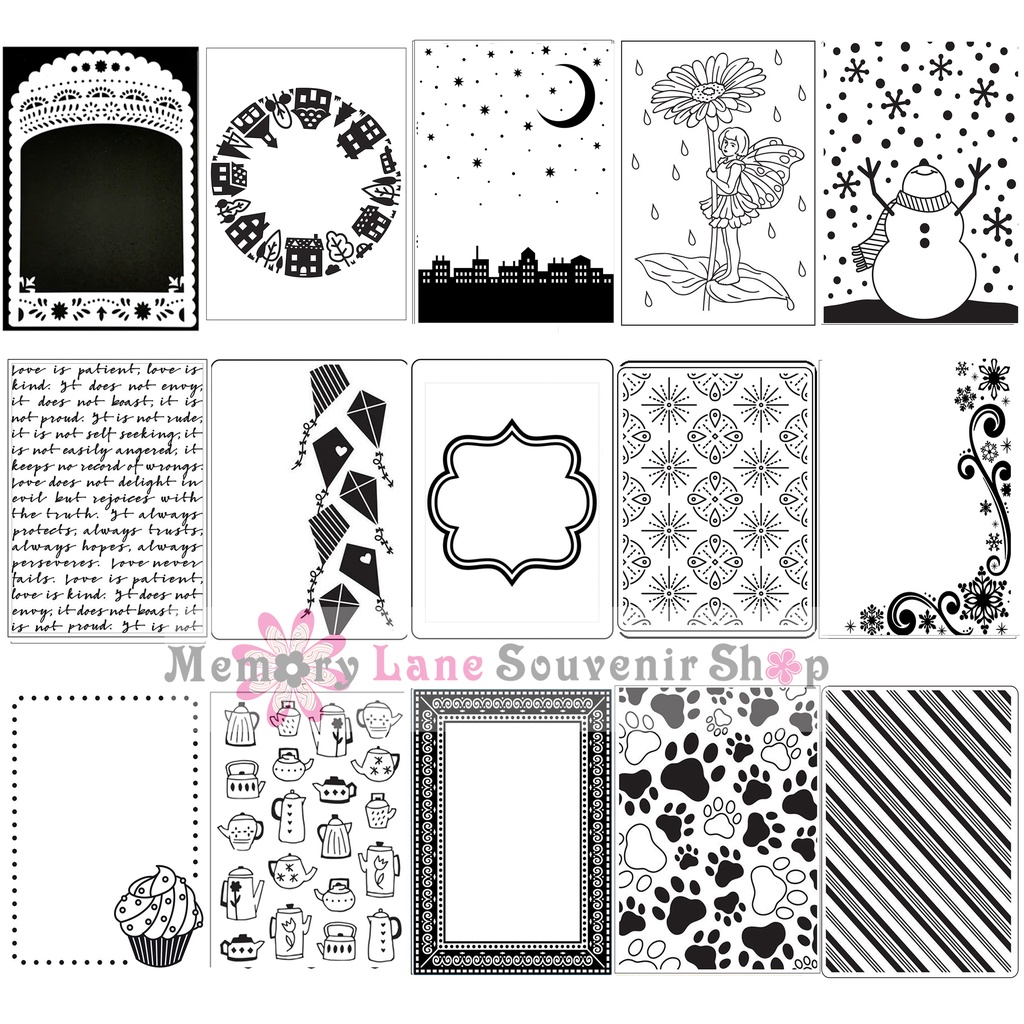 Darice Embossing Folders 7 Shopee Philippines