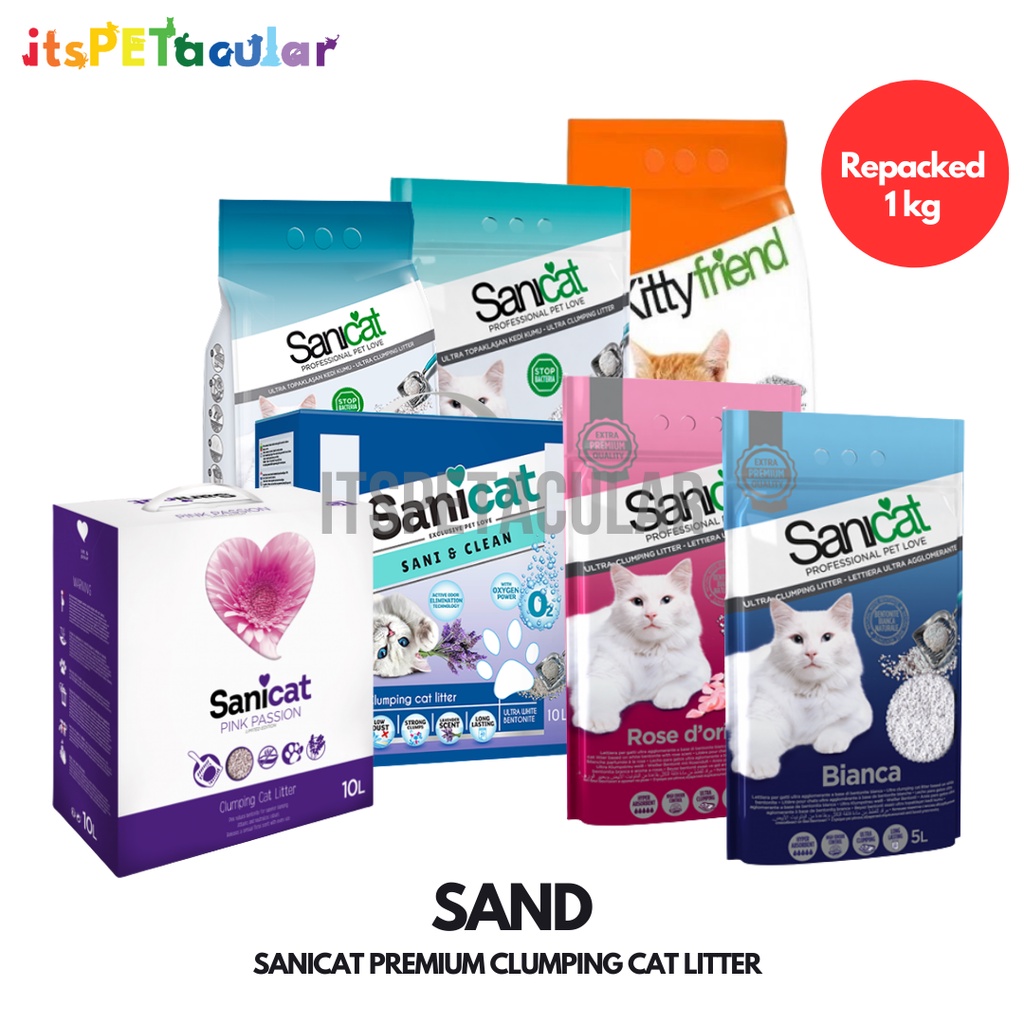 Kitty Friend / Sanicat Premium Clumping Cat Litter (No Dust / Good Odor