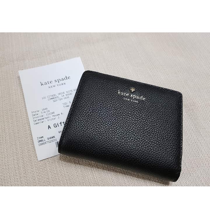 SALE Kate Spade Larchmont Avenue Small Shawn Wallet Black Shopee Philippines