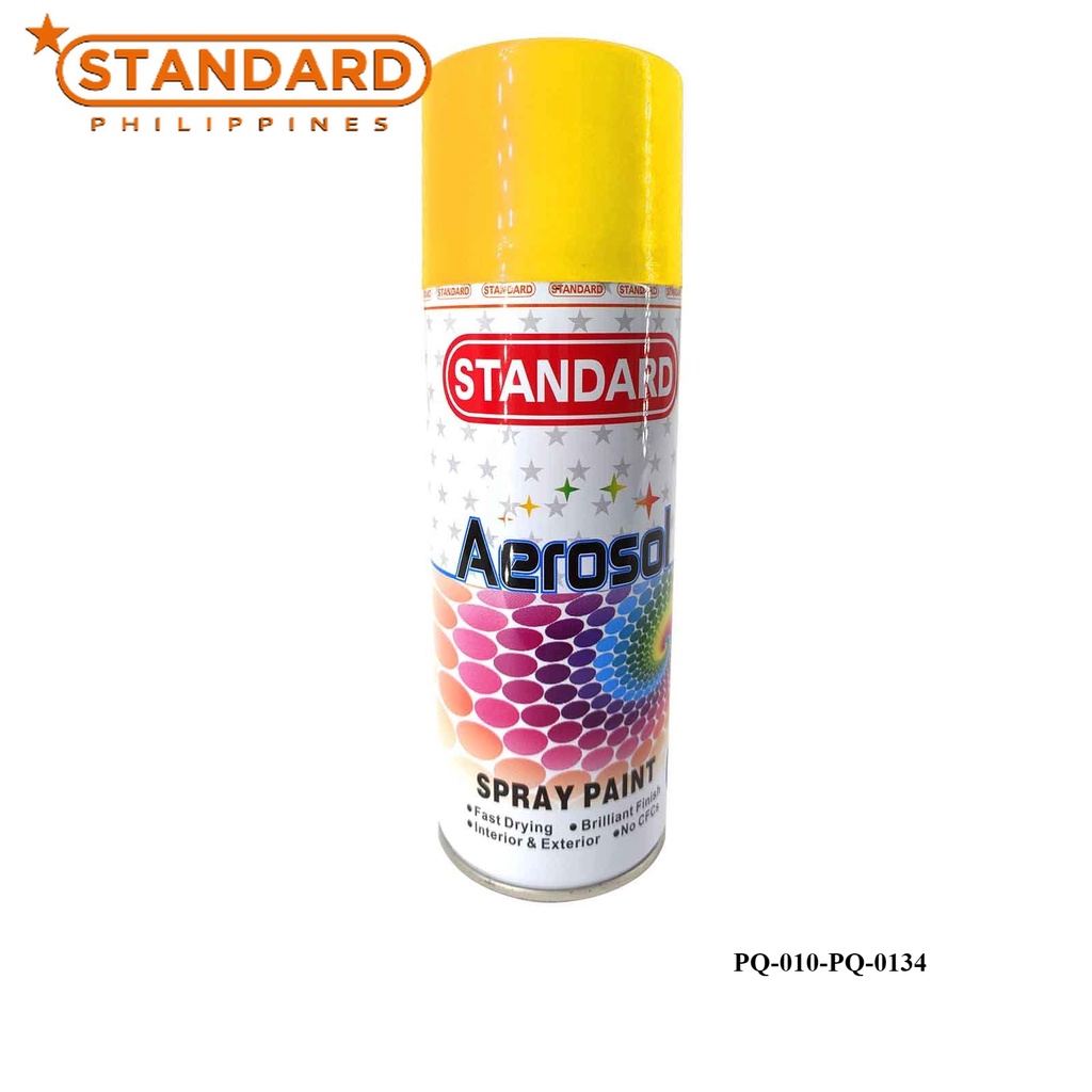 STANDARD Spray Paint Aerosol Fast Dry Glossy Paint Yellow High Quality Spray Paint (PQ010PQ
