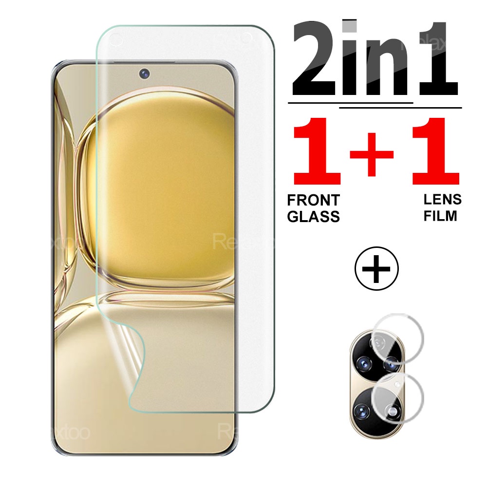 2in1 For Huawei P50 Protective Glass Hydrogel Film For Huawei P50 Pro P50Pro P 50 Pocket 4G