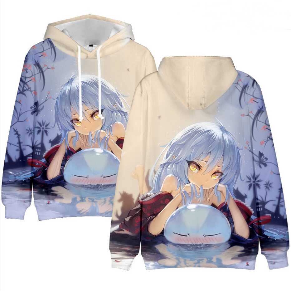 Hoodie 2021 Blue Anime Clothes Rimuru Tempest Printed Hoodies Cute ...