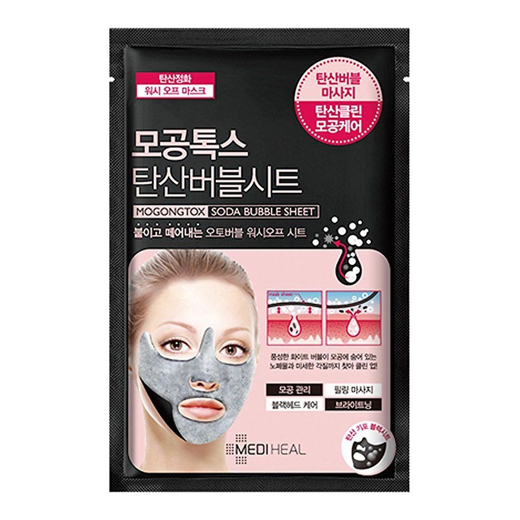 Mediheal Facial Mask Pack Mogongtox Bubble Sheet 1P Skin Pore Care Moisturizing Shopee Philippines