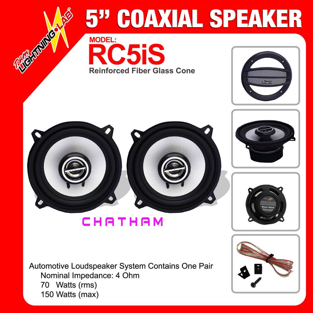 Lightning Lab 5Inches Coaxial Car Speaker (Model RC5iS) Shopee
