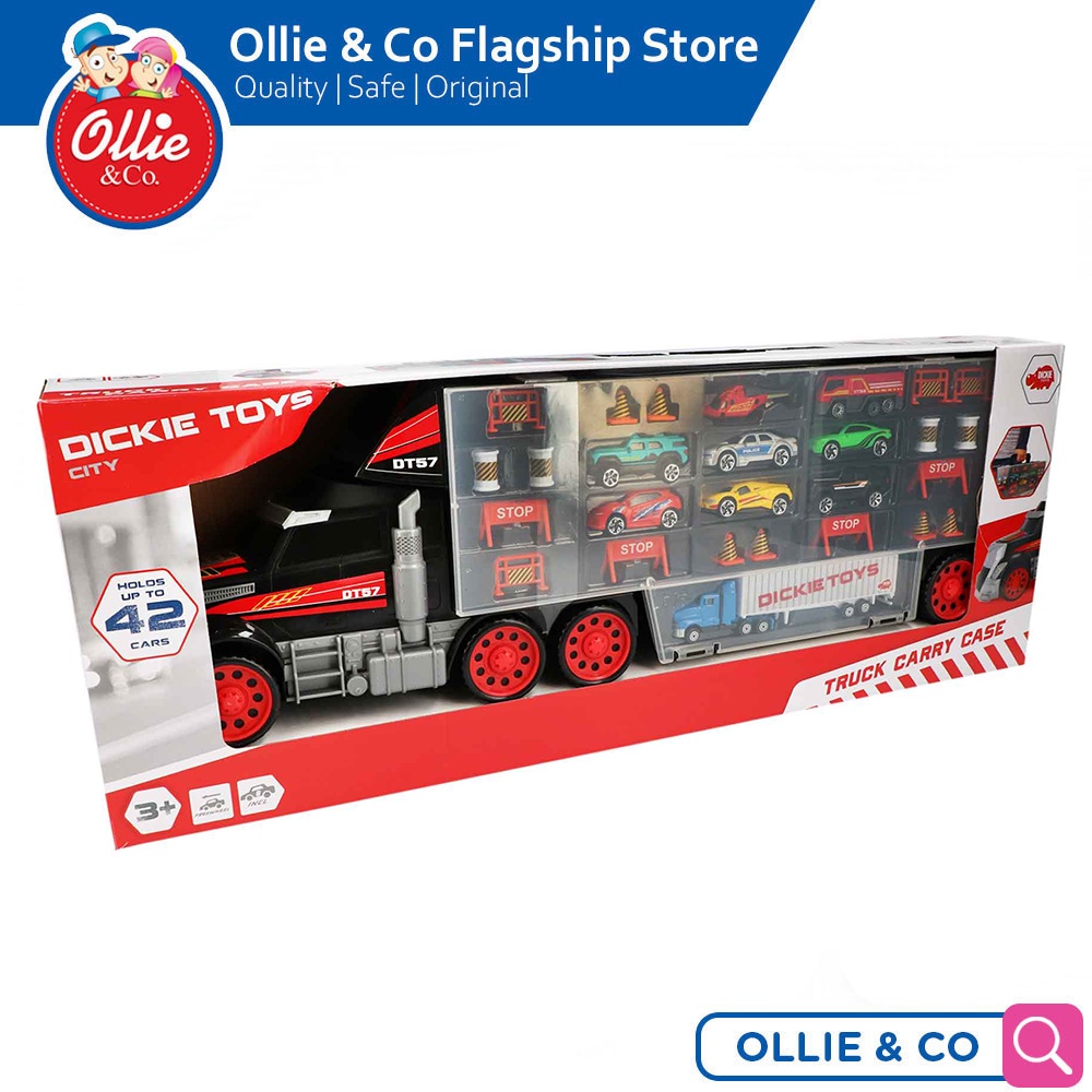 Dickie Toys Truck Carry Case Vehicle Playset for Boys 5 years and