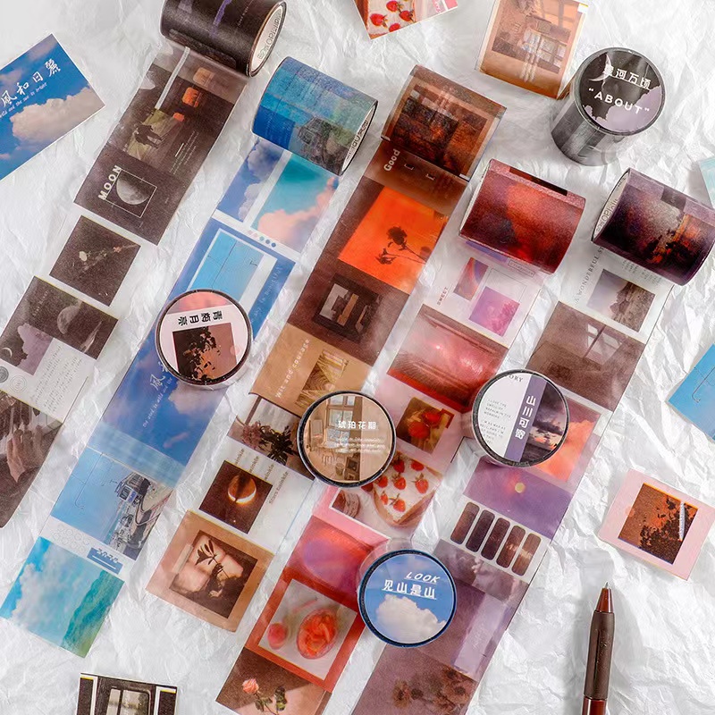Sulfuric Acid Paper Tape, Landscape Series stickers | Shopee Philippines