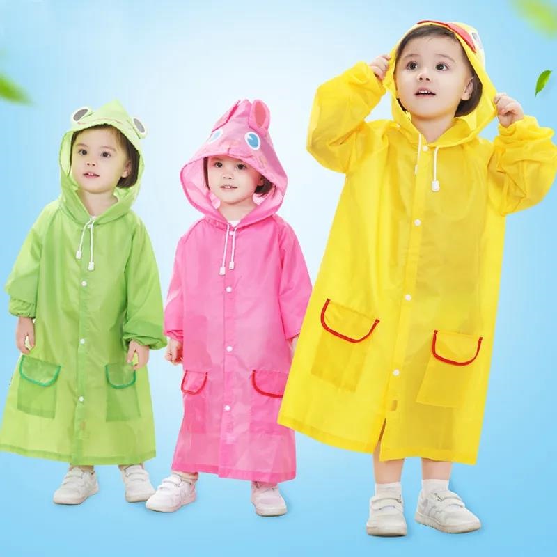 Kid Rain Coat Baby Cartoon 3D Waterproof Raincoat Children Cute Animal ...