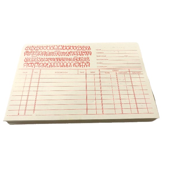 Dental Record Card ( 75 sheets ) Shopee Philippines