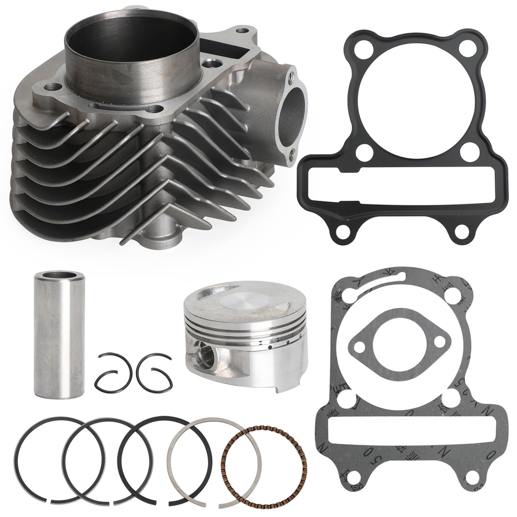 172cc CYLINDER UPGRADE KIT (61mm BORE) PISTON GASKET FOR GY6 125cc ...