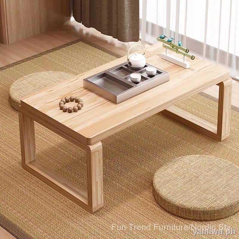 home delivery Japanese Tatami Solid Wood Small Coffee Table Simple Mini