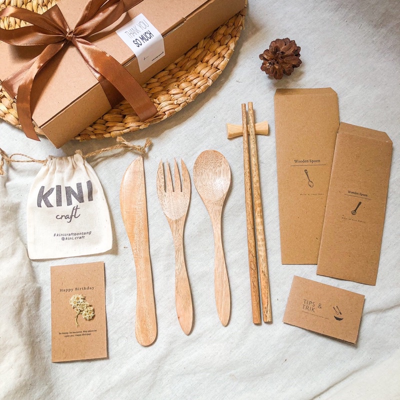 KAYU Ready Hampers Spoon Mahogany (Wood Tableware) | Shopee Philippines