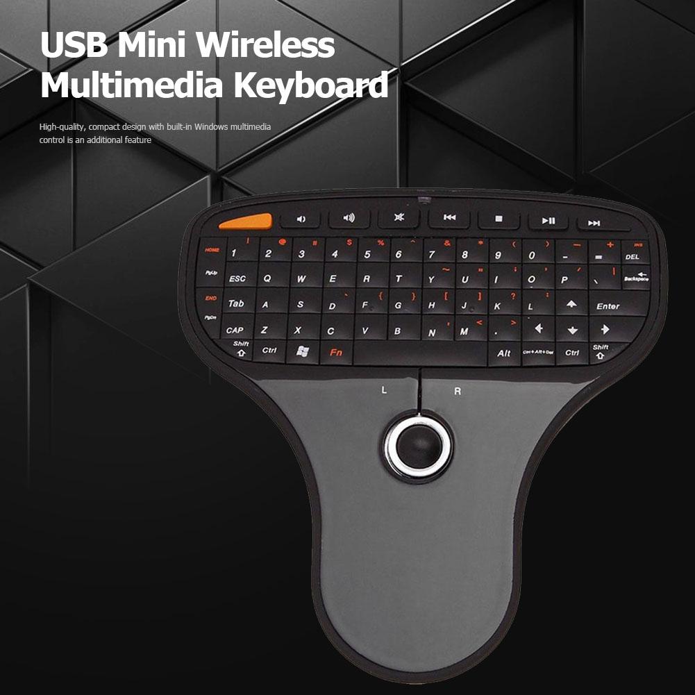 N5901 Mini Wireless Remote Keyboard Air Mouse with Trackball Ultra